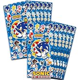 Sonic the Hedgehog Stickers Party Favors for Boys &amp; Girls 12 Pack Bundle | Sonic Sticker Sheets for Kids Birthday Party Goodie Bags - Sonic the Hedgehog Party Supplies