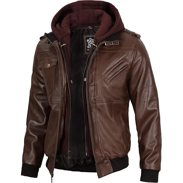 Zulin Men's Leather Jacket (US, Alpha, X-Small, Regular, Regular