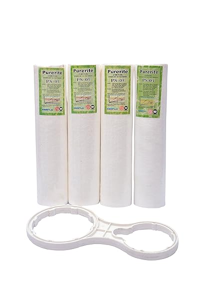 PSI PS-05 Spun Filter for Ro Purifiers with Spanner (White) (Pack of 5)