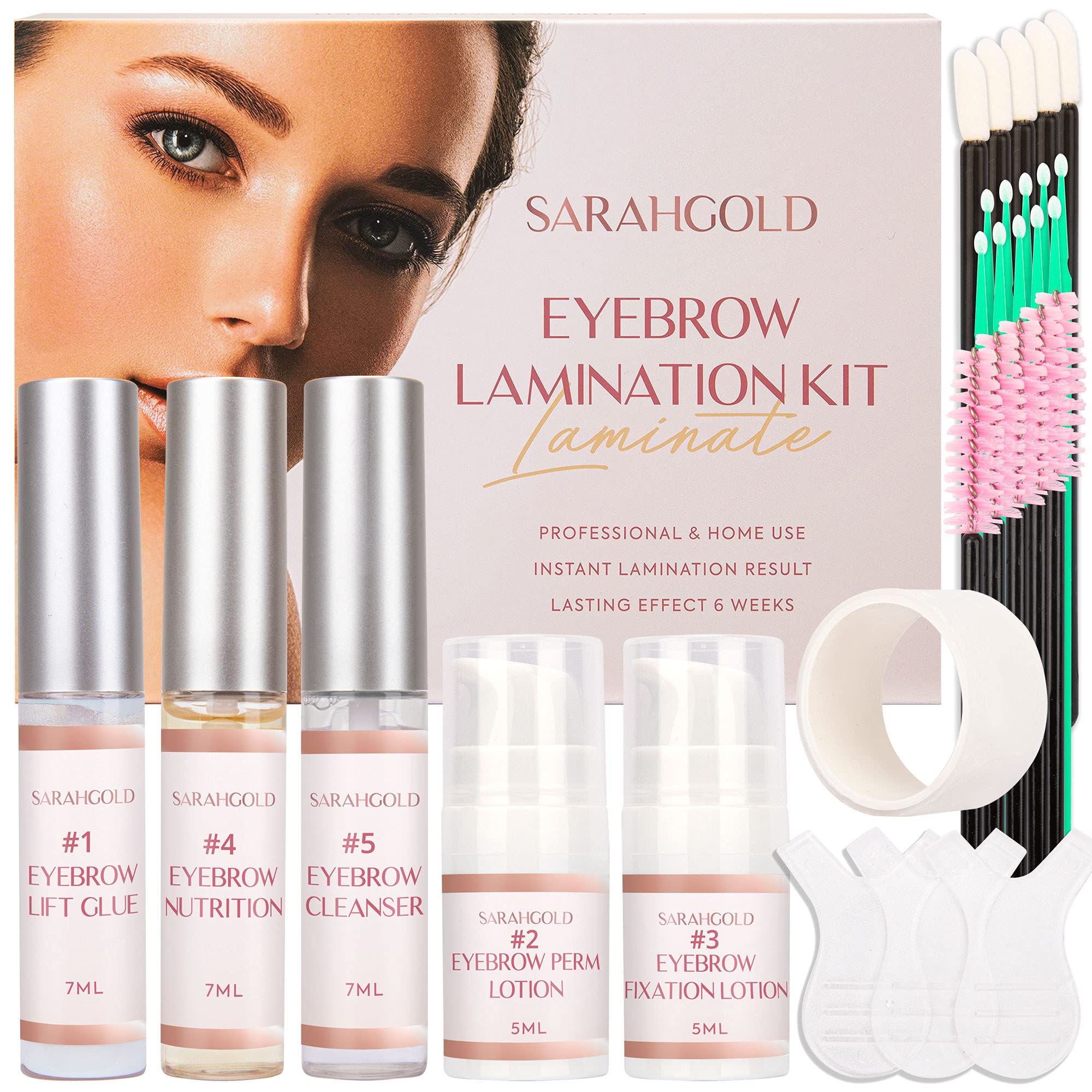 Sarah Gold Brow Lamination Kit, Eyebrow Lamination Kit