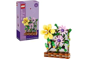 LEGO Flower Trellis Display 40683 - Spring Floral Home Decor Set with Vibrant Blooms and Trellis Detailing for Kids and Adults (440 pcs)
