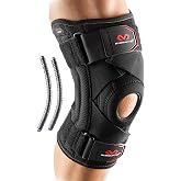 McDavid Knee Brace Support with Side Stays, Compression Knee Sleeve &amp; Cross Straps for Patellar Tendon Support, Tendonitis, Arthritis Pain Relief, Recovery, Knee Brace for Men and Women