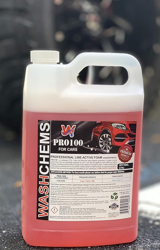 WASH CHEMS Car Wash Soap PRO 100 Concentrate
