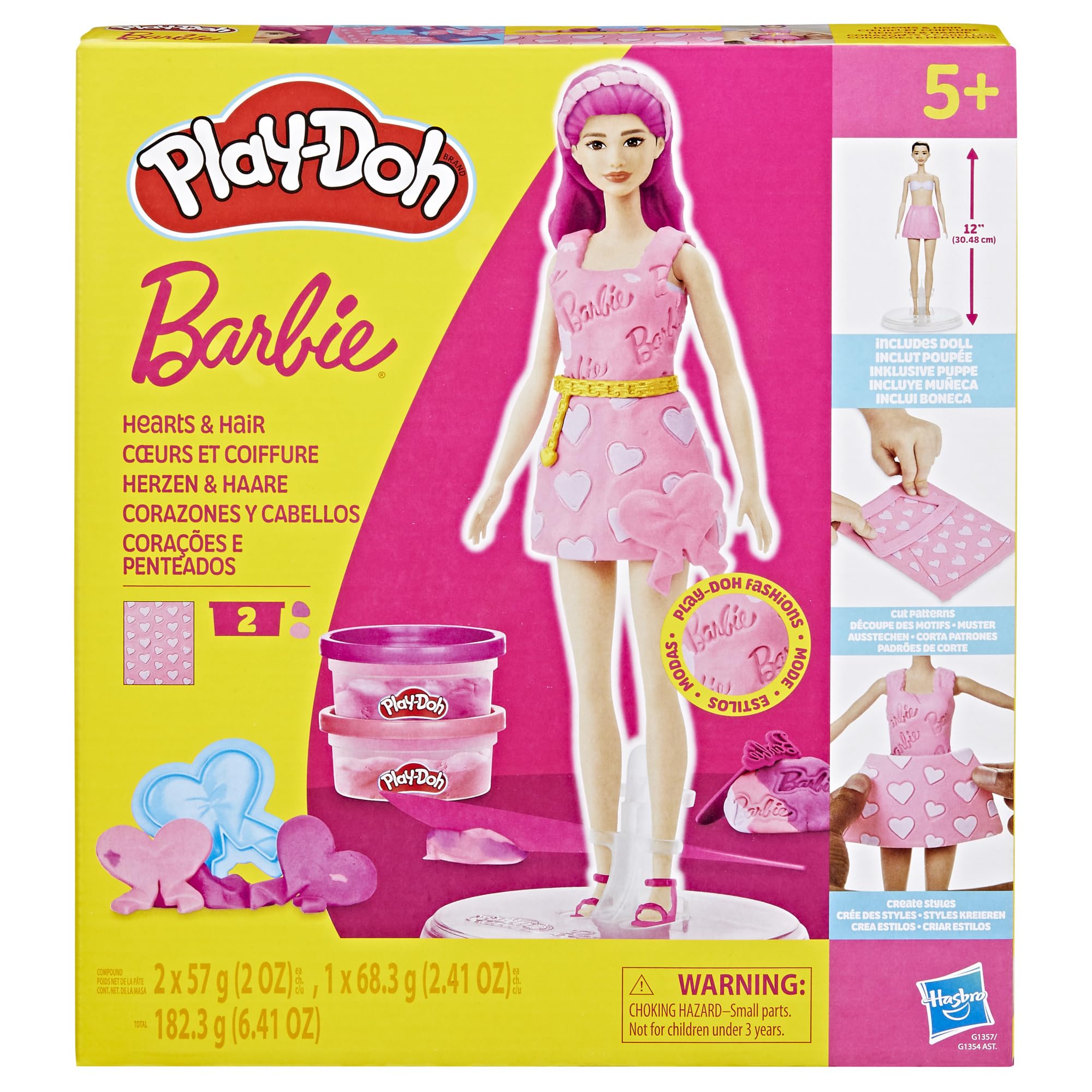 Play-Doh Barbie Hearts and Hair Doll Set — image 1