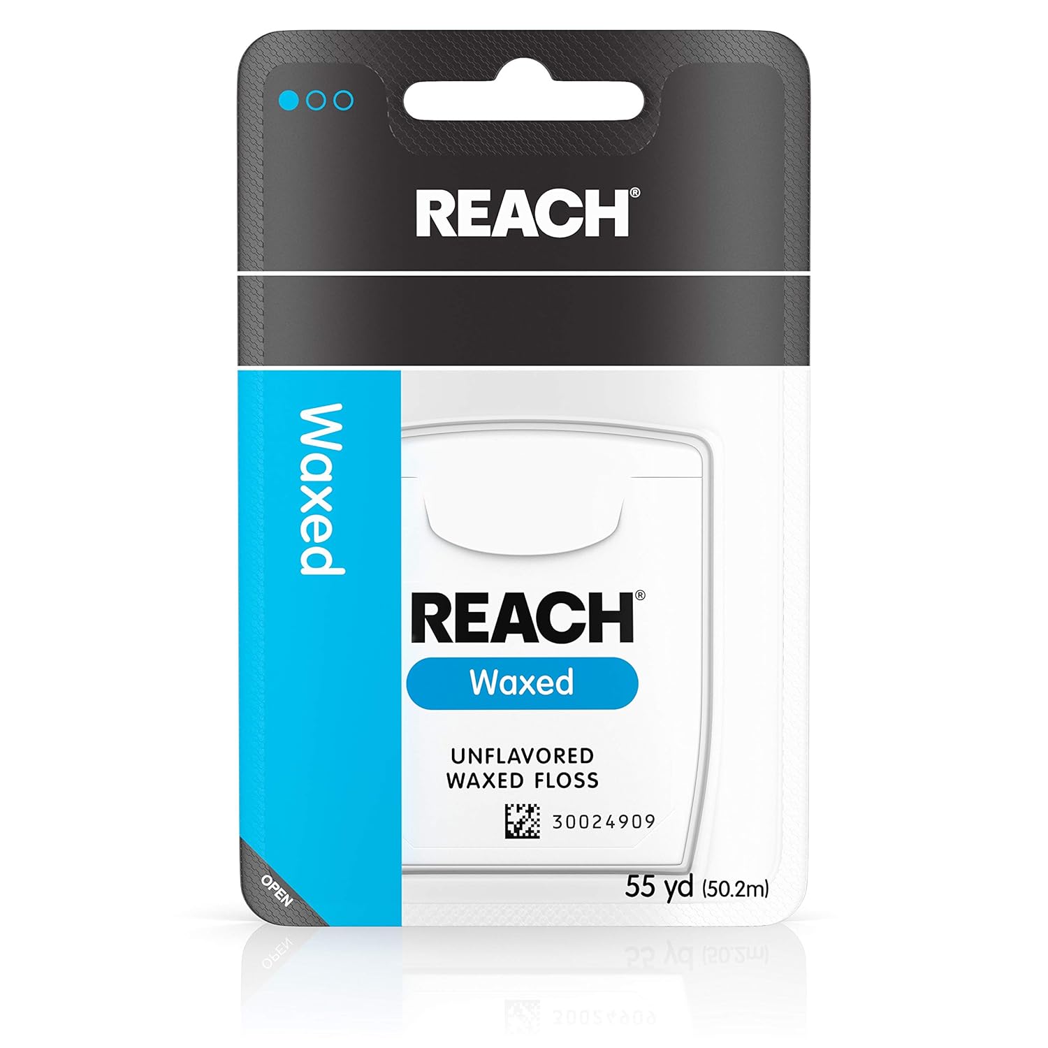 REACH Unflavored Waxed Dental Floss, 55 yds (Pack of 3) : Beauty