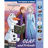 Disney Frozen 2 - I'm Ready to Read - Olaf and Friends - Interactive Read-Along Sound Book - Great for Early Readers - PI Kid