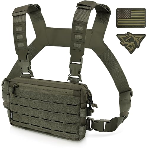 Chest Rig Plus Backpack WYNEX Tactical Chest Rig Pack for Men, Running Chest Bag with Front ...