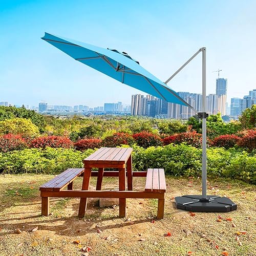Abba Patio 7.5ft Oslo Outdoor Umbrella W/ Push Button Tilt & Crank, 6