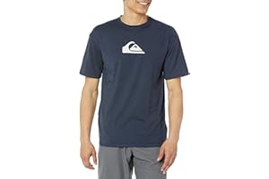 Quiksilver Men's Standard Solid Streak Short Sleeve Rashuguard UPF 50 Sun Protection Surf Shirt