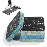 Treadmill Incline Riser Blocks, 4 PCS Walking Pad Incline Blocks, High-Density Rubber Top and Foam Base, Noise Reduction and Shock Absorption Mats, Ideal for Walking and Uphill Training at Home