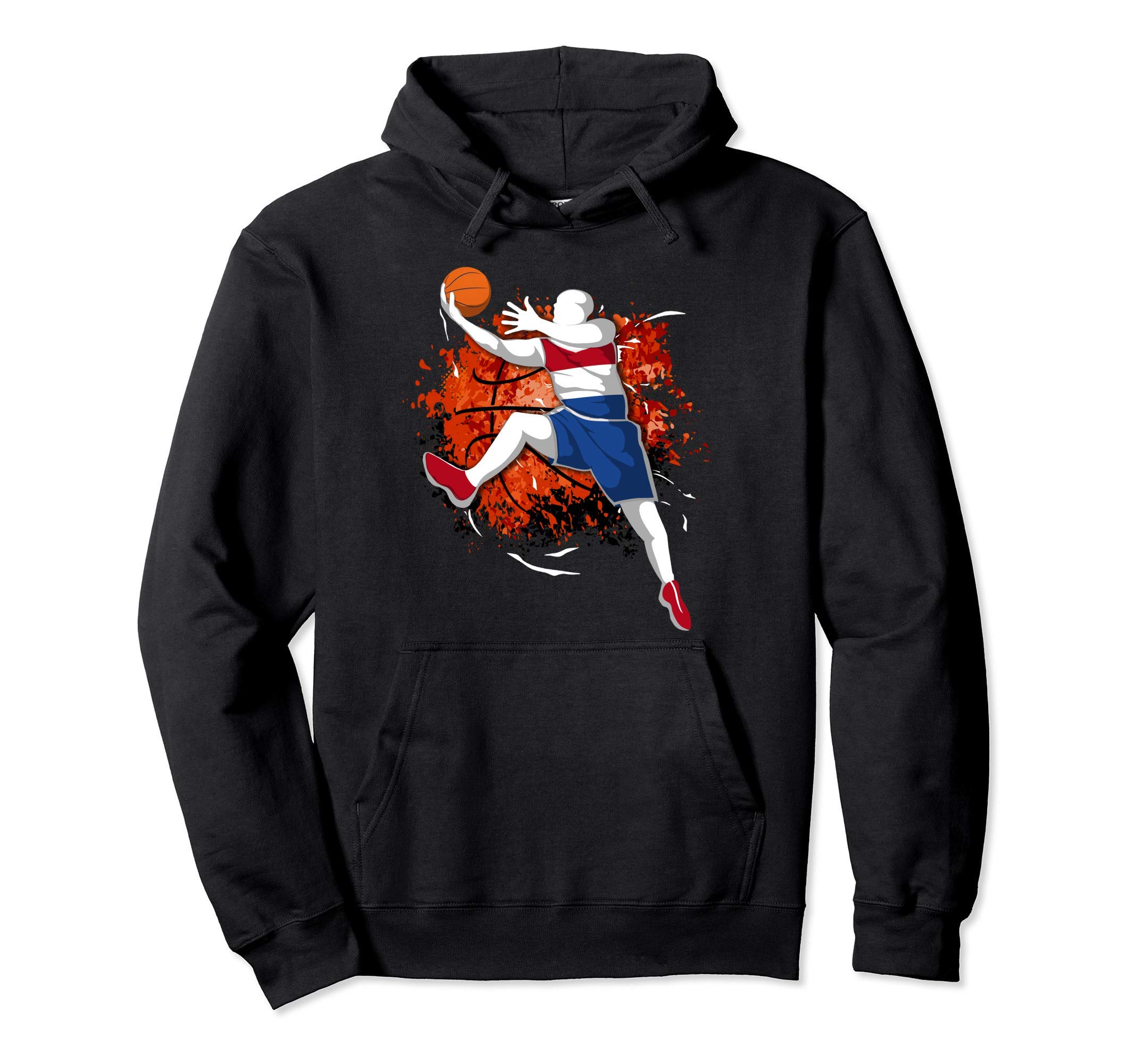 Proud Netherlands Basketball Lover Dutch National Flag Pride Pullover Hoodie