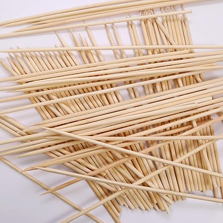 Shrayati Bamboo Skewer Stick/Kebab Sticks/Bamboo Skewers or Barbecue Sticks - 14 Inch (120 Sticks) (Pack of 3)