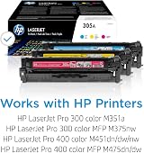HP 305A CF370AM Cyan Magenta Yellow Toner Cartridge Multipack LaserJet Pro M351 view 2