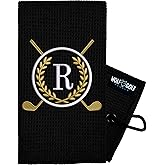 Wolf Golf Towels Monogrammed Personalized Golf Towel | Custom Golf Towels for Golf Bags for Men or Women