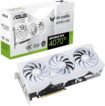 ASUS TUF Gaming GeForce RTX 4070 Ti White OC 12GB GDDR6X DLSS 3