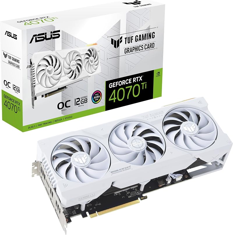 ASUS TUF Gaming GeForce RTX 4070 Ti White OC 12GB GDDR6X DLSS 3