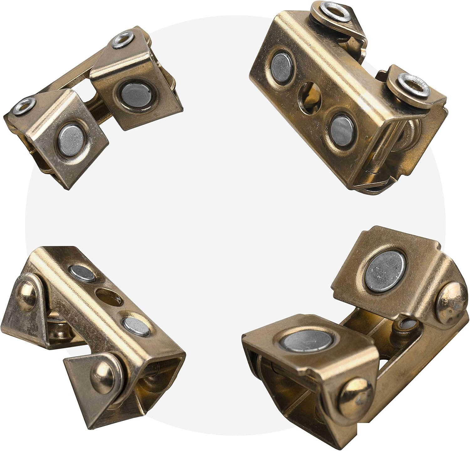 Strong Hand Tools, Magnetic V-Pads Kit, Magnets On Both Pad Face & Bottom, 4 Piece Kit (XDV4: 2 pcs. 2", Pull Force 12 lbs) (XFV4: 2 pcs. 2.2", Pull Force 18 lbs), MVDF44: Home Improvement