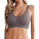 Avidlove Women's Seamless Bras Wireless Bra Full Coverage Lace Tshirt Everyday Bra S-3XL