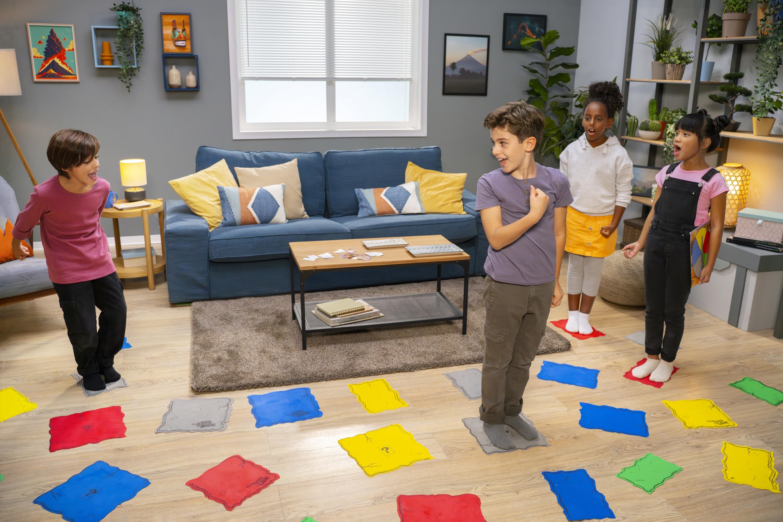 Goliath - Der Boden ist Lava, Spiel voller Bewegung für Drinnen und Draußen ab 5 Jahren, Für die Ganze Familie, Gesellschaftsspiel für 2 bis 6 Spieler