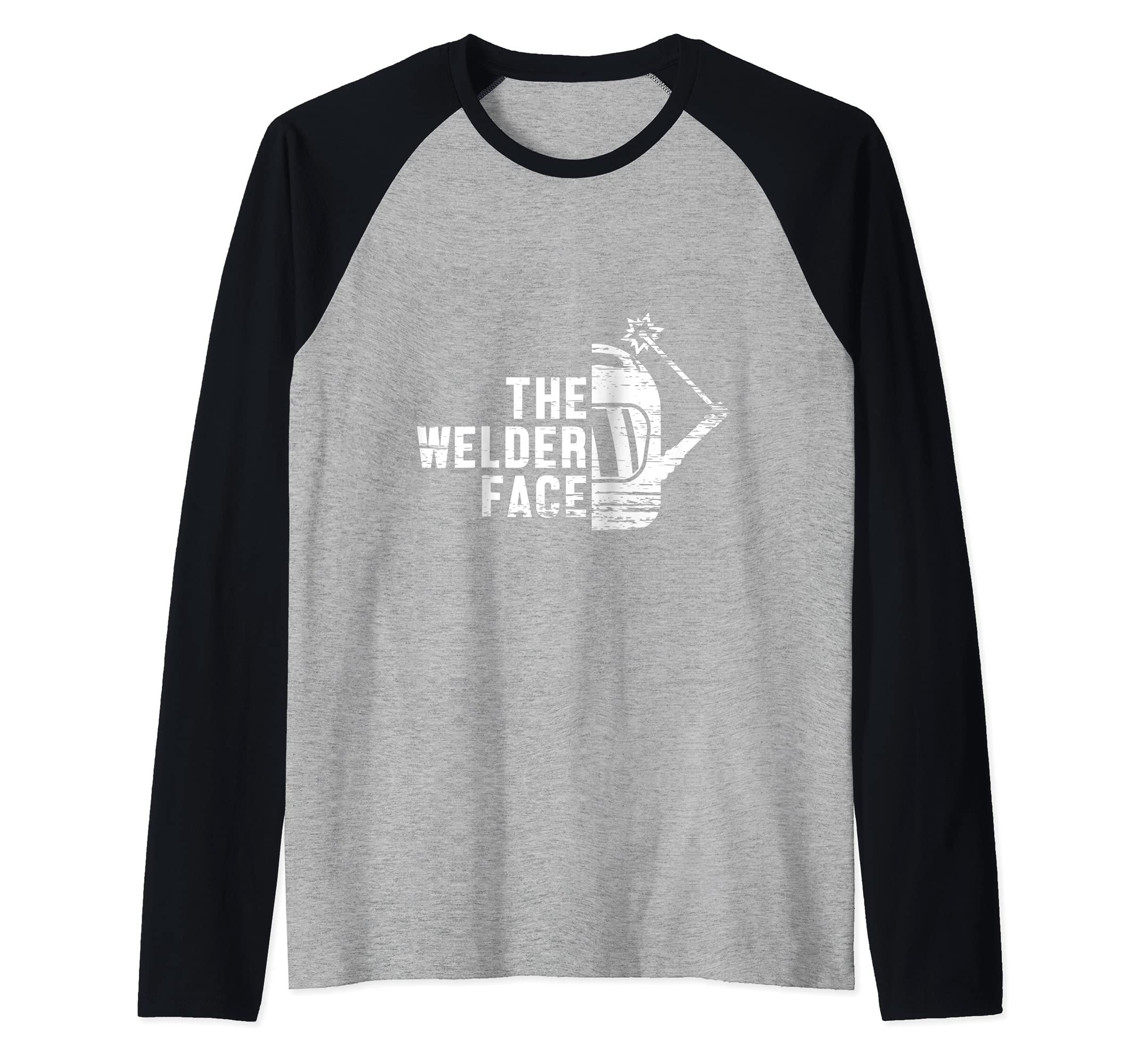 The Welder Face Welder Engineer Engineering Welding Raglan Baseball Tee