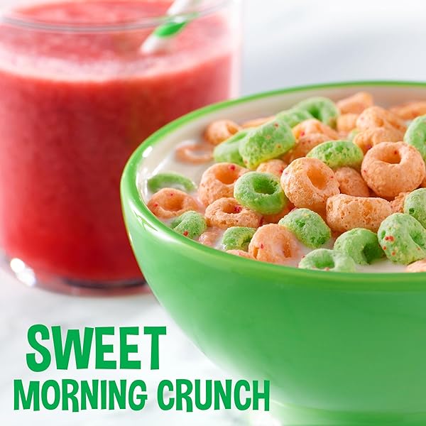 KELLOGG’S APPLE JACKS BREAKFAST CEREAL, KIDS SNACKS, FAMILY BREAKFAST, GIANT SIZE, ORIGINAL, 23OZ BOX (1 BOX)