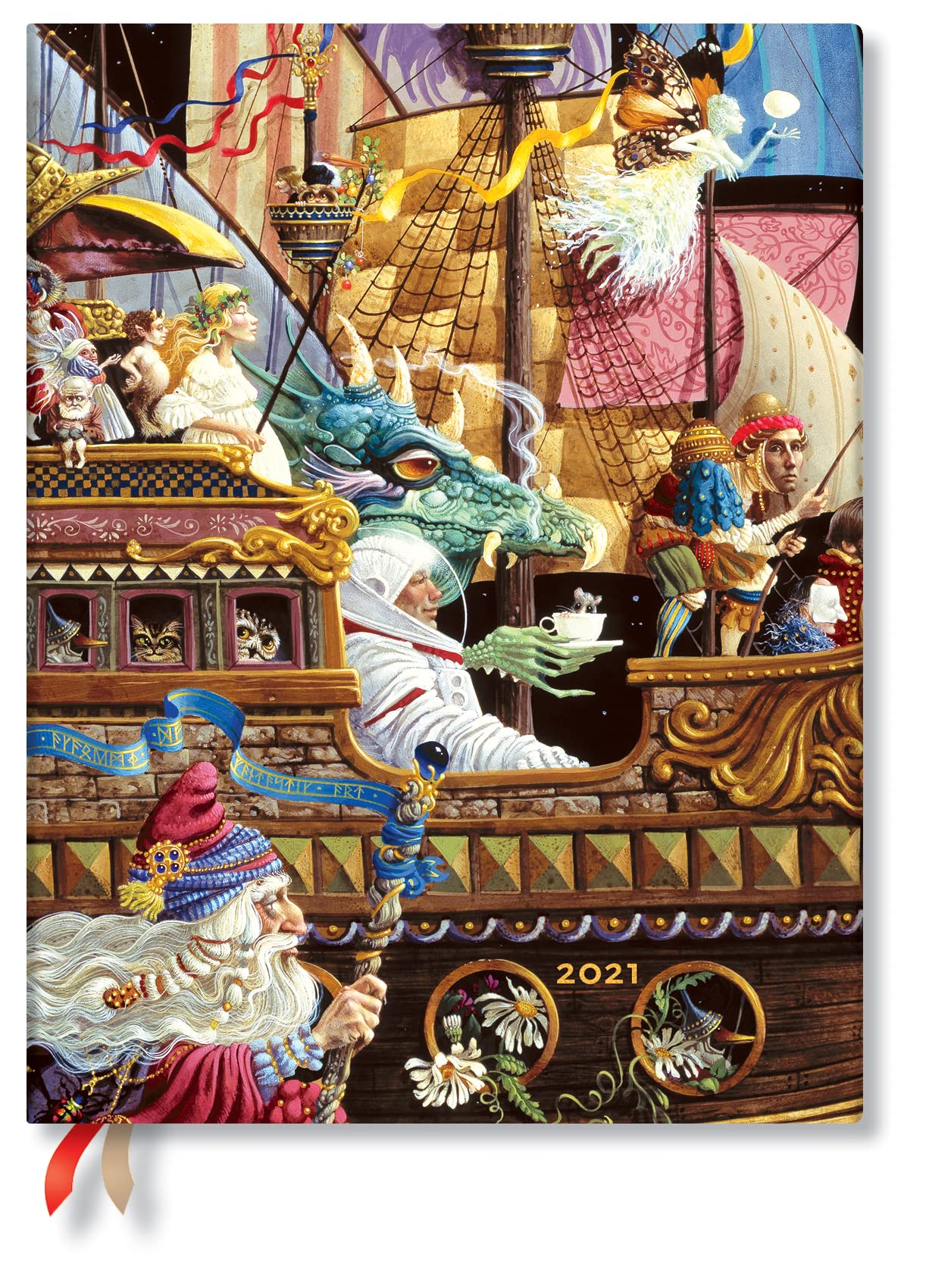 Paperblanks | 12 Month Planners 2021 | Maiden Voyage | Verso | Ultra (180 × 230 mm)