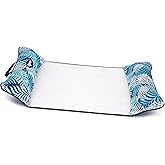 Aqua 4-in-1 Deluxe Monterey – Resort-Quality Fabric Pool Float Hammock - Multi-Purpose, Inflatable Pool Floats for Adults - Soft Comfortable Outer Material – Blue Fern