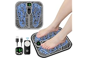 BFAHE EMS Foot Massager EMS Foot Stimulator for Pain Relief Improve and Facilitate Muscle Performance in The Shoulder, Waistback, Back of The Neck, Arm, Leg