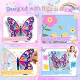 Nadolig 3D Butterfly Paint by Numbers Kit for Kids Girls 5-12 view 3