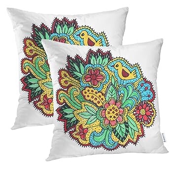 Amazon Com Batmerry Bird Pillow Covers 18x18 Inch Set Of 2 Blue