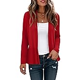 CZYINXIAN Women's Casual Long Sleeves Cropped Cardigan Trendy Open Front Knit Draped Cardigans Outwear