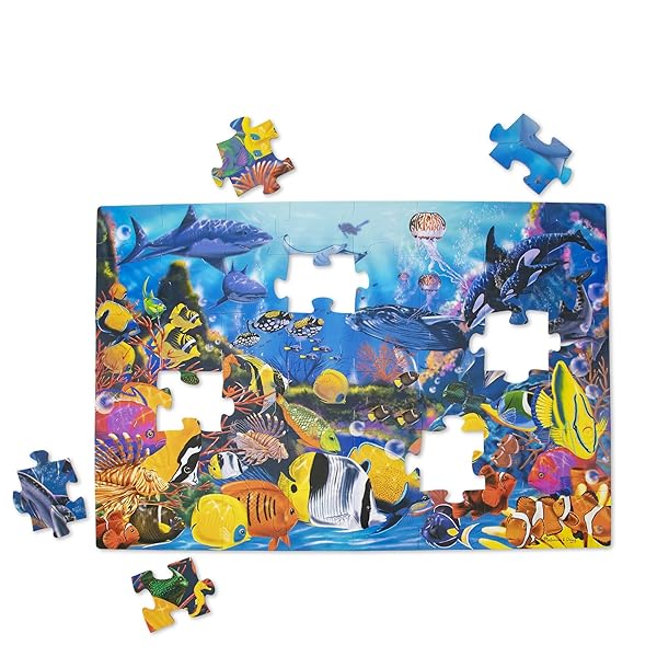 MELISSA & DOUG UNDERWATER FLOOR PUZZLE – 48 PIECES