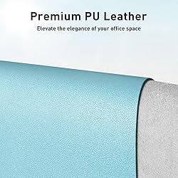 Aothia Large PU Leather Desk Pad Protector