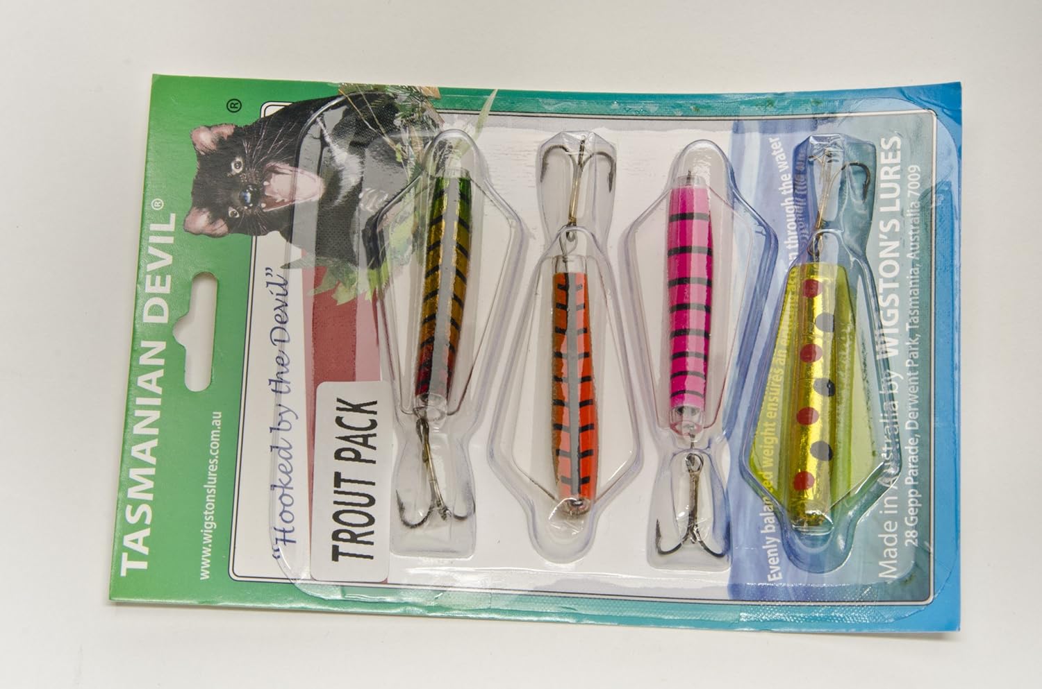 Tasmanian Devil Trout Fishing Lure Kit (Pack of 4), 1/2Ounce, Topwater