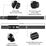 AQF Weight Lifting Straps 60CM Cotton with Neoprene Padding Pair view 2
