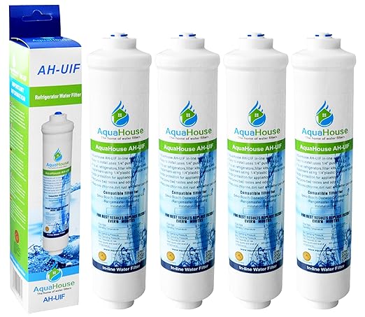 4x AquaHouse UIFL Compatible filtro de agua del refrigerador del ...