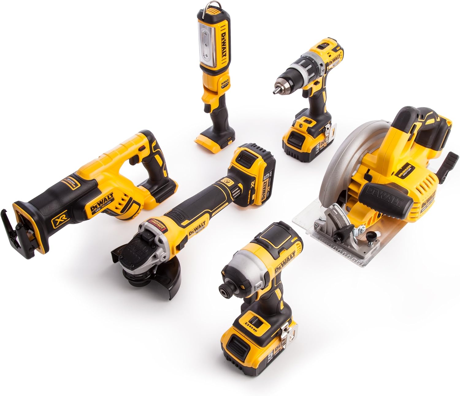 Dewalt DCK623P3-GB XR Brushless Compact Kit, 18 V, Multi-Colour, Set of 6 Pieces