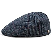 Sterkowski Ivy Five | Harris Tweed Flat Cap for Men and Women | Classic Elegant Warm 5 Panels Ivy