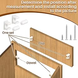 Juexica False Cabinet Front Clip False Front Clips
