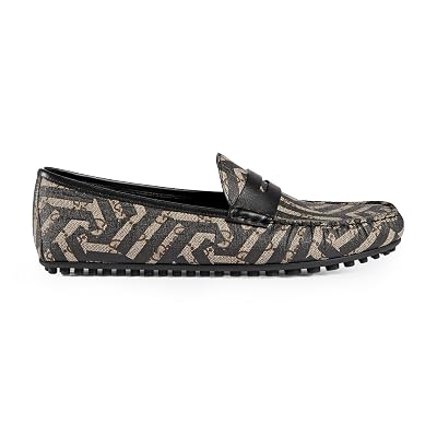 Gucci Men\'s GG Supreme Caleido Driver Loafer, Beige/Black 429357 Gucci Men main image 4