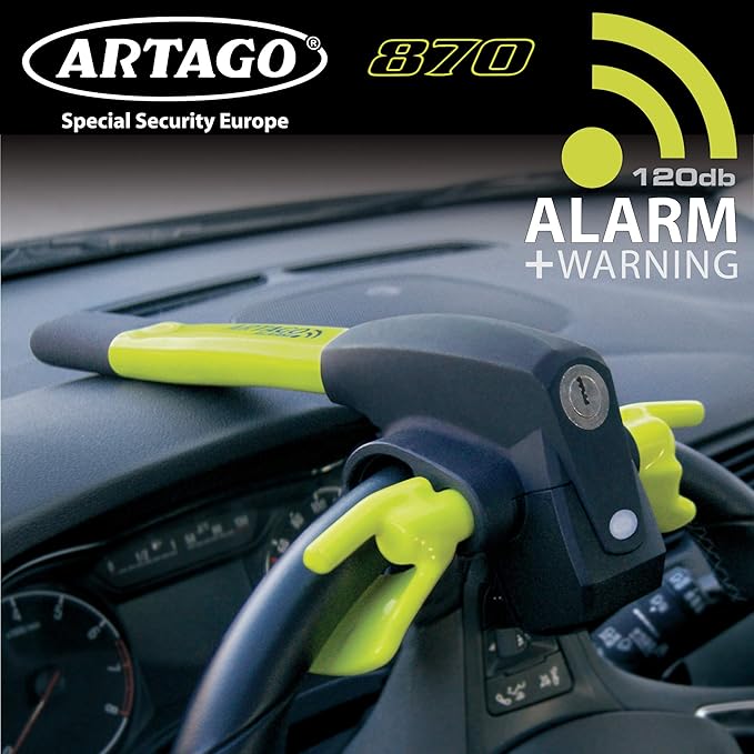 Artago 870 AntiTheft Car Steering Wheel Dashboard with Alarm Amazon.co.uk Car & Motorbike