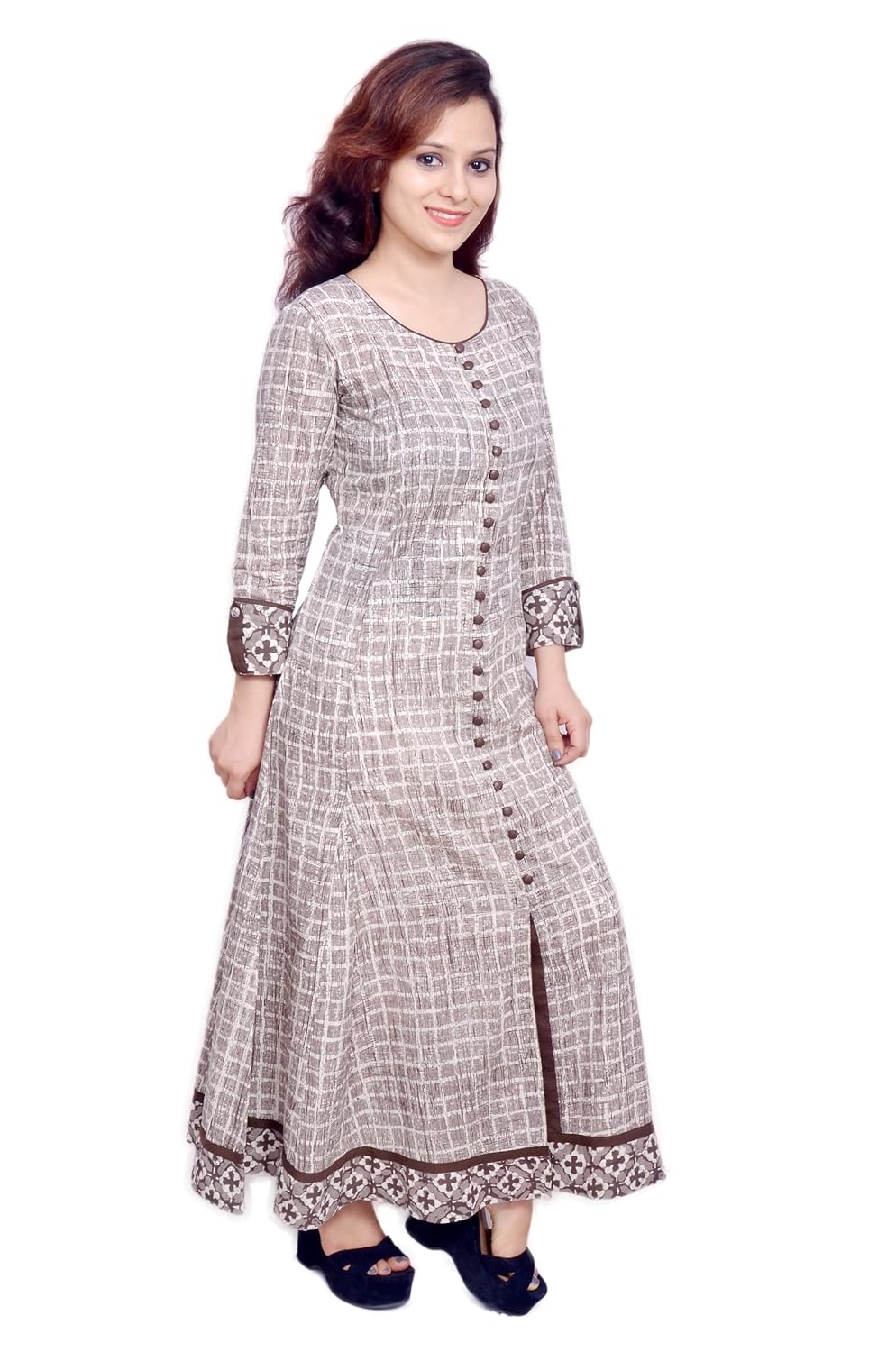 yash gallery women's cotton anarkali kurta