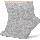 FGZ Women Thin Cotton Socks Soft Cozy Socks Cute Ankle Crew Socks 5 Pairs