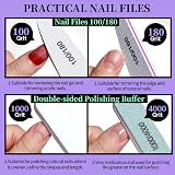 Fandamei 12 Pcs Nail Files & Buffer Set Manicure Pedicure Tools view 2