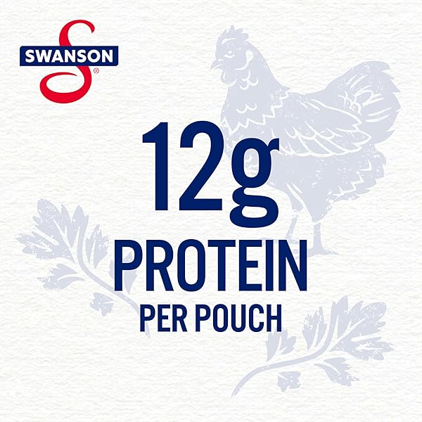 SWANSON HICKORY SMOKED BBQ WHITE CHUNK FULLY COOKED CHICKEN, 2.6 OZ POUCH