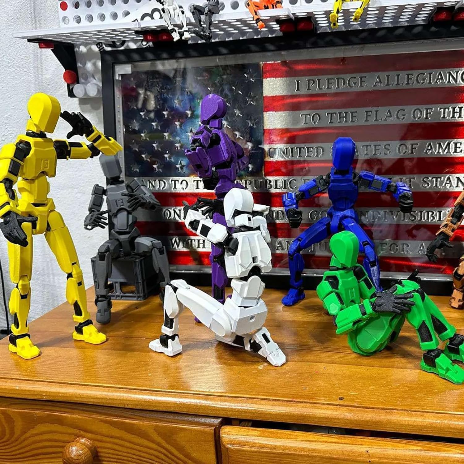 FoxVilla Assembly Completed T13 Action Figure, Assembled Titan 13 3D Printed Action Figure, Lucky 13 Action Figure Dummy 13