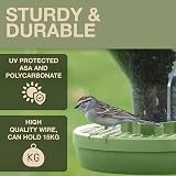 Swissinno Bird Feeders Hanging Station Davos No Mess Seed Tray Dual Chamber view 4