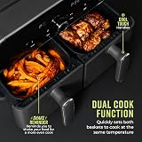 Tower Vortx Elite 10.4L Dual Basket Air Fryer 1700W Graphite Chrome view 4