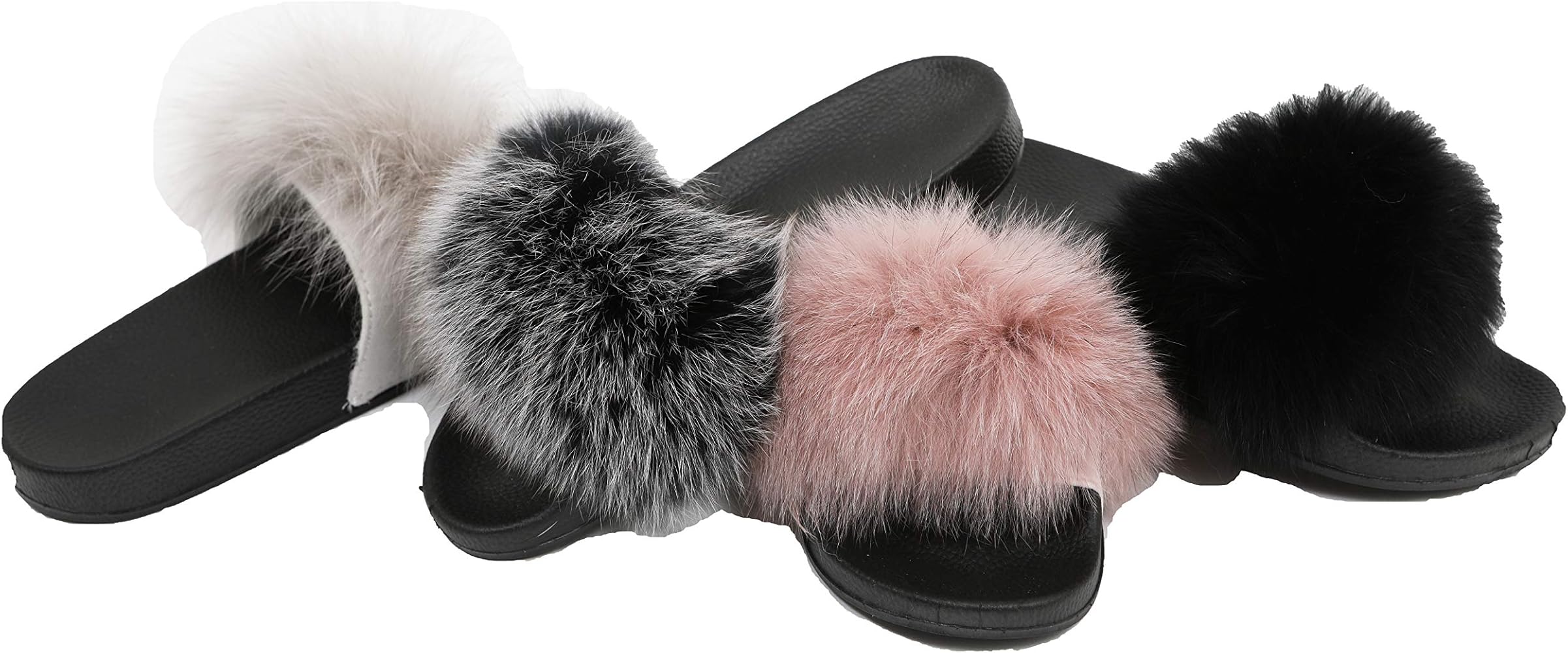 slip on fluffy shoes