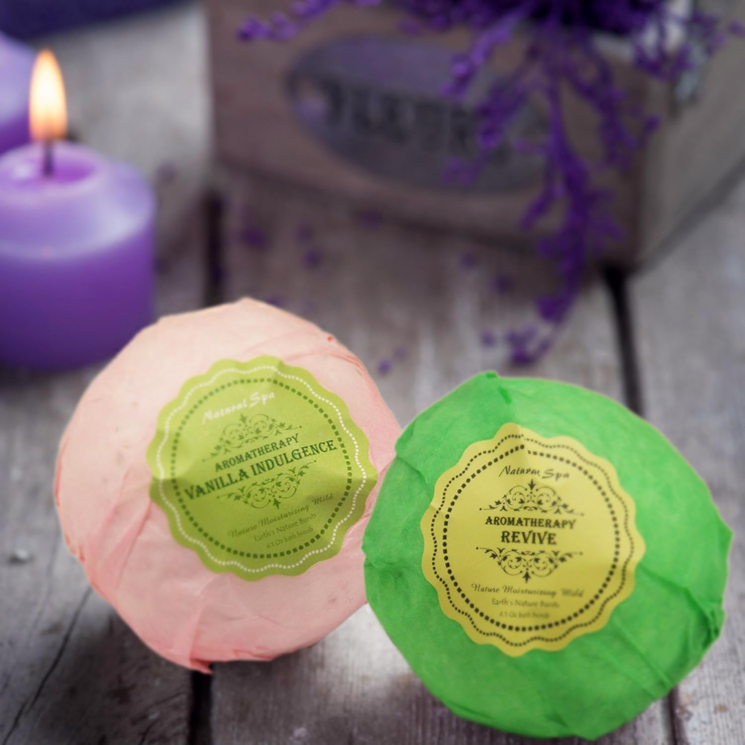Bath Bombs Ultra Lux Gift Set - 6 XXL Fizzies with Natural Dead Sea Salt Cocoa and Shea Essential Oils - Best Gift Idea for Birthday, Mom, Girl, Him, Kids - Add to Bath Basket: Health & Personal Care